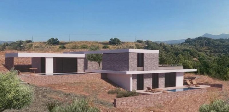 Karoti Kreta, Karoti: Grundstück mit Baugenehmigung und atemberaubendem Bergblick zu verkaufen Grundstück kaufen